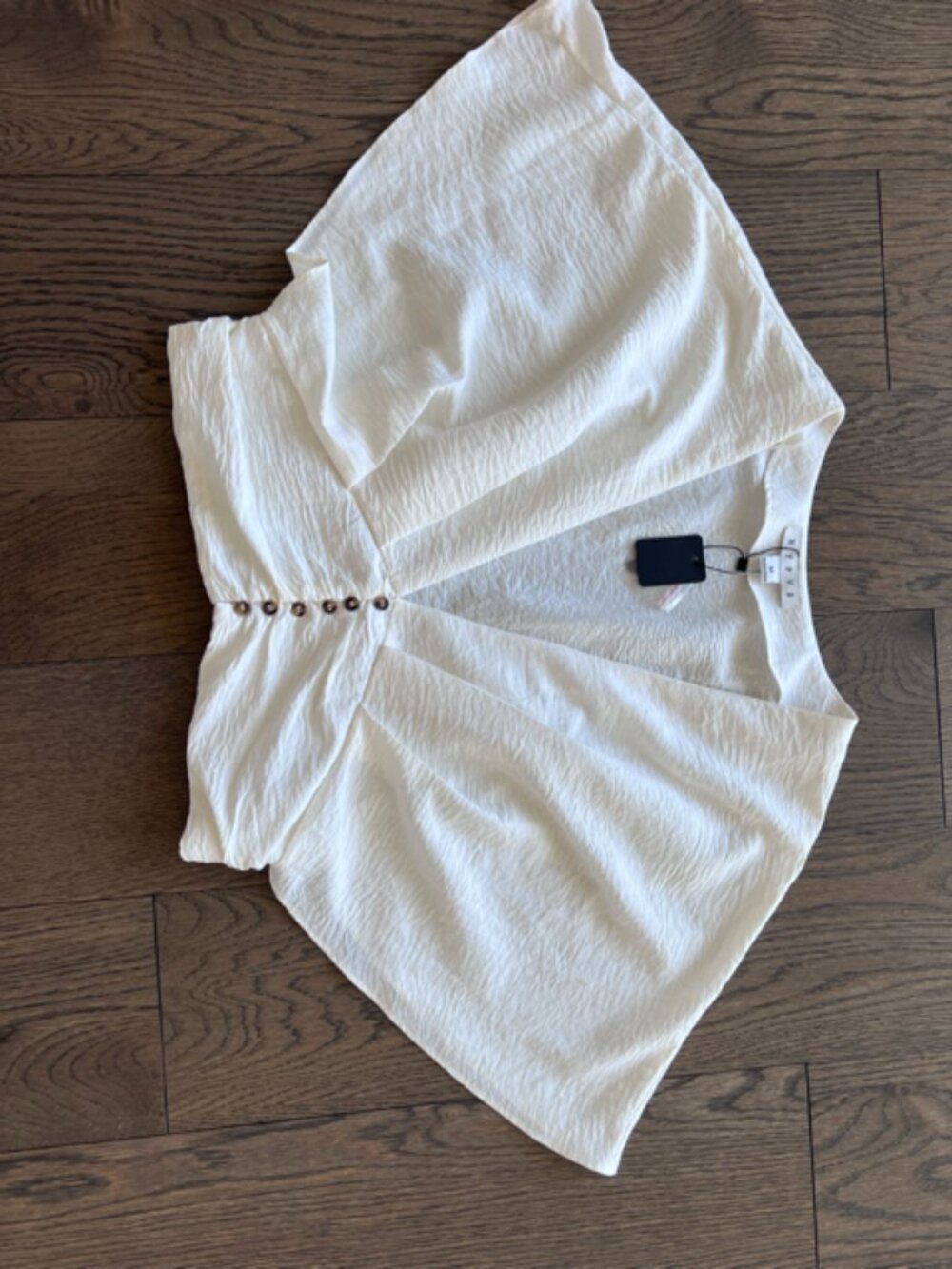 NWT HYFVE Crop Blouse Ivory - M